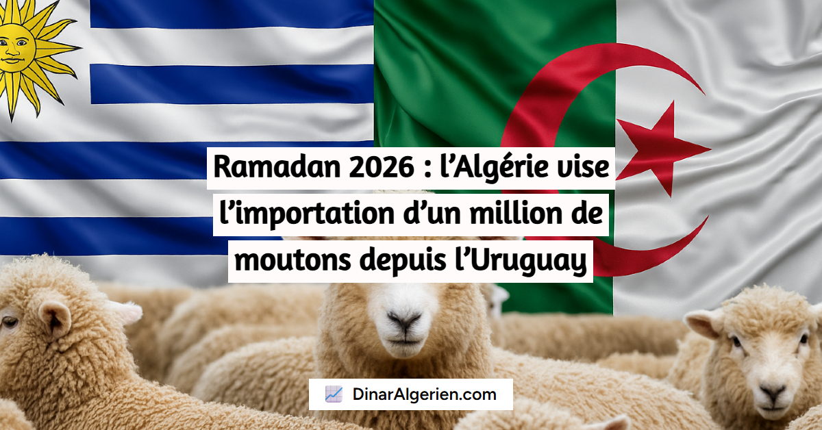 Ramadan 2026 : l’Algérie vise l’importation d’un million de moutons depuis l’Uruguay